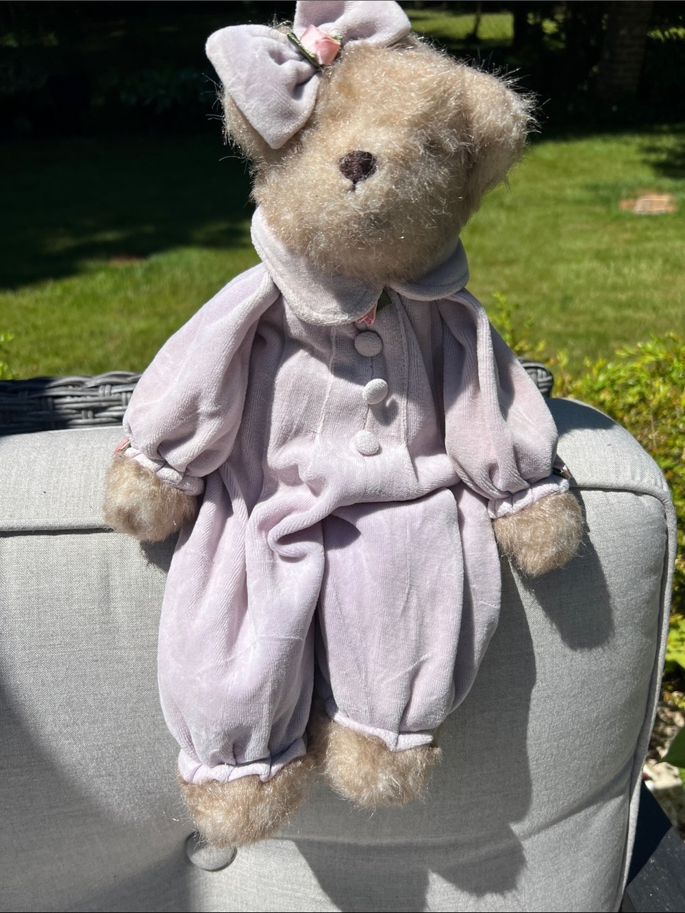Bearington Collection Retired Teddy Bear Plush Vintage Romper
